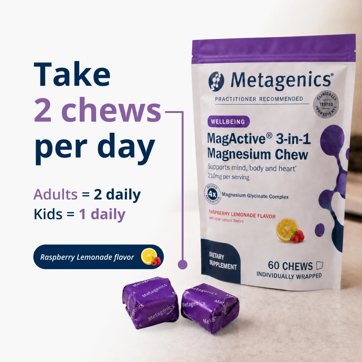 MagActive magnesium chew usage visual